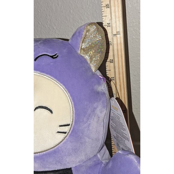 14” Halloween CAM The Cat In BAT Costume Hugmees Kitty Squishmallow Plush LE NWT - Picture 6 of 10